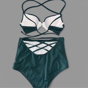 Out from Under Green 2 Piece Swimsuit
